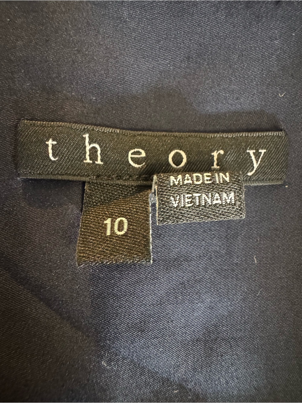 Theory Genla Front Full Zip Womens Navy Blue Shirt Dress - Picture 3 of 8